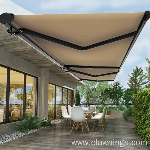 Aluminum Metal Full Cassette Awning Motorized